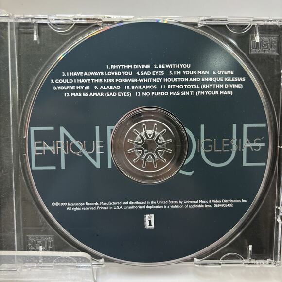 Enrique by Enrique Iglesias (CD, Nov-1999, Interscope (USA)) - Picture 4 of 5
